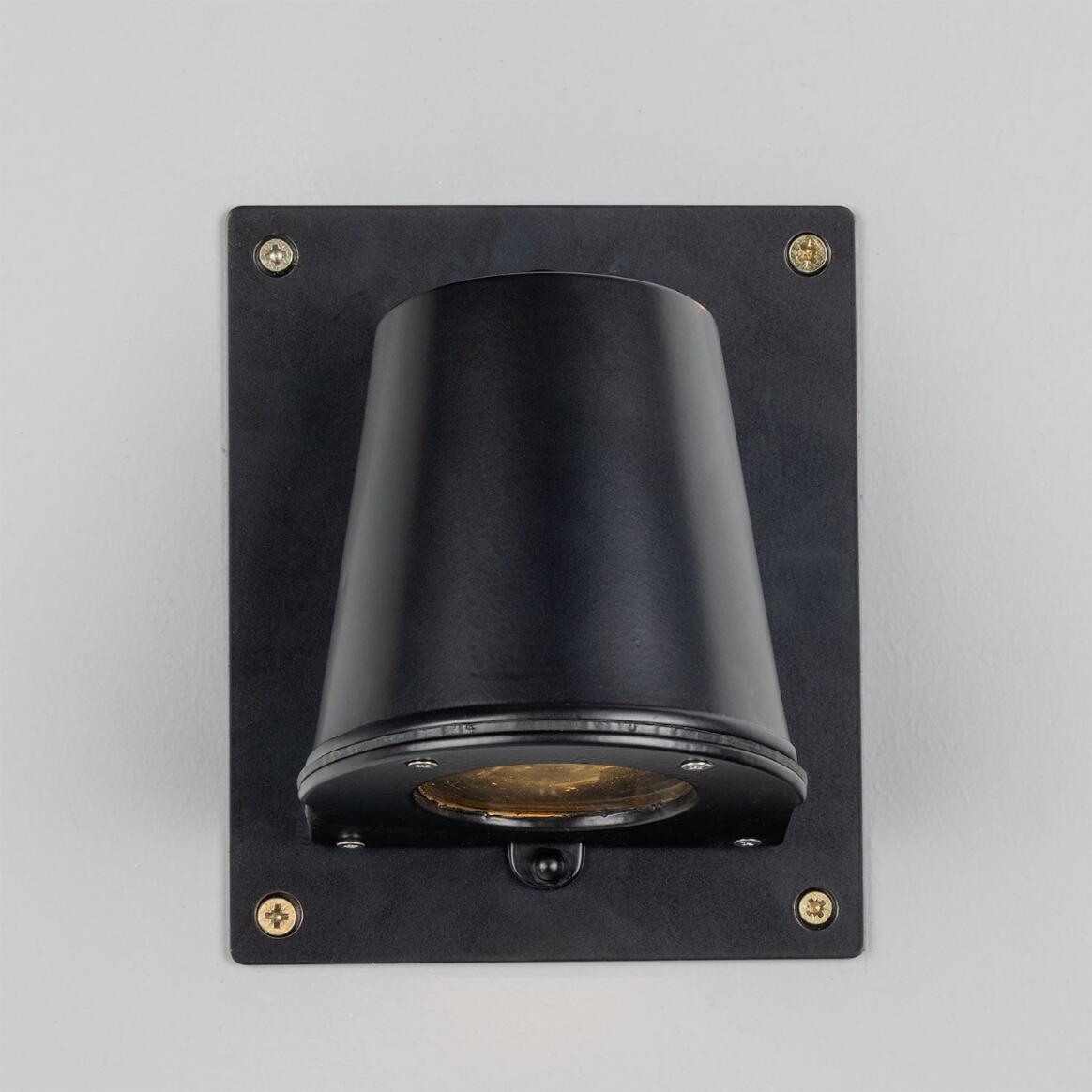 Wade Outdoor Brass Spotlight with Back Plate 15.2cm