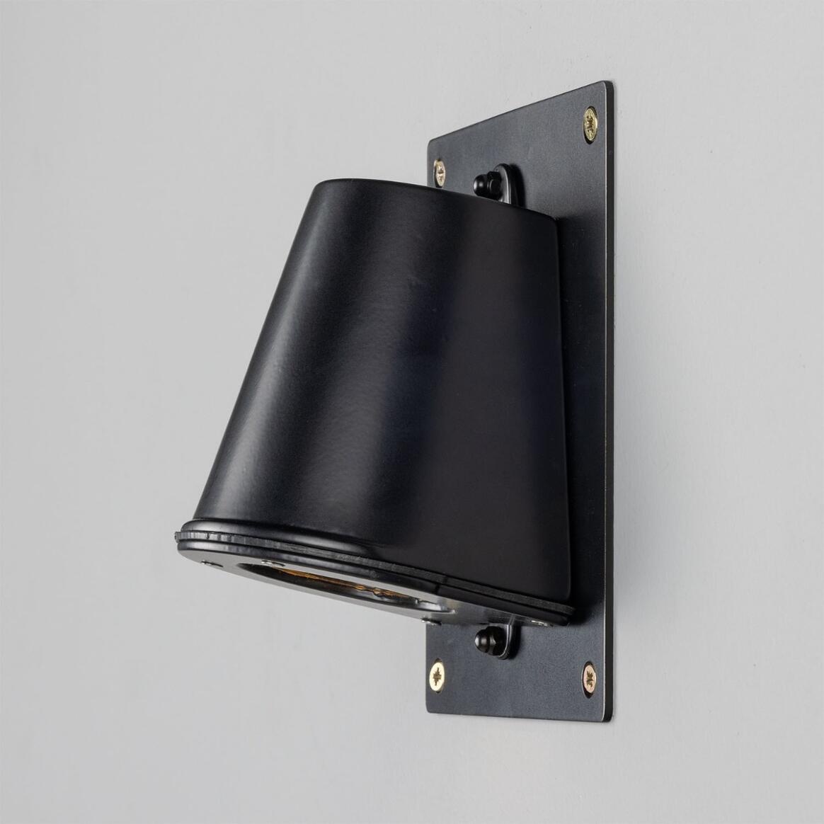 Wade Outdoor Brass Spotlight with Back Plate 15.2cm