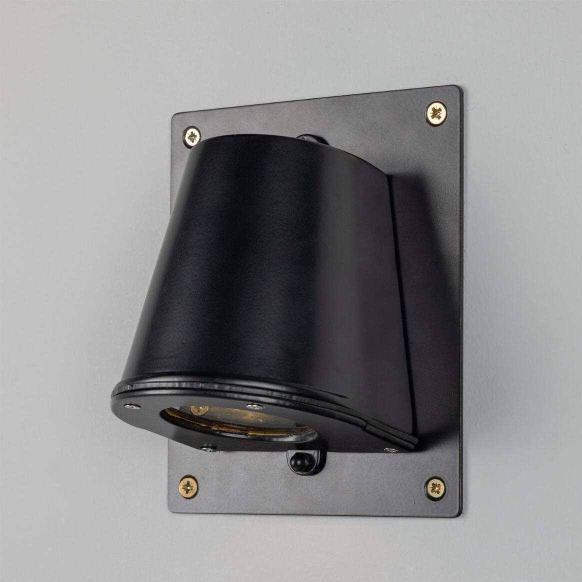 Wade Outdoor Brass Spotlight with Back Plate 15.2cm