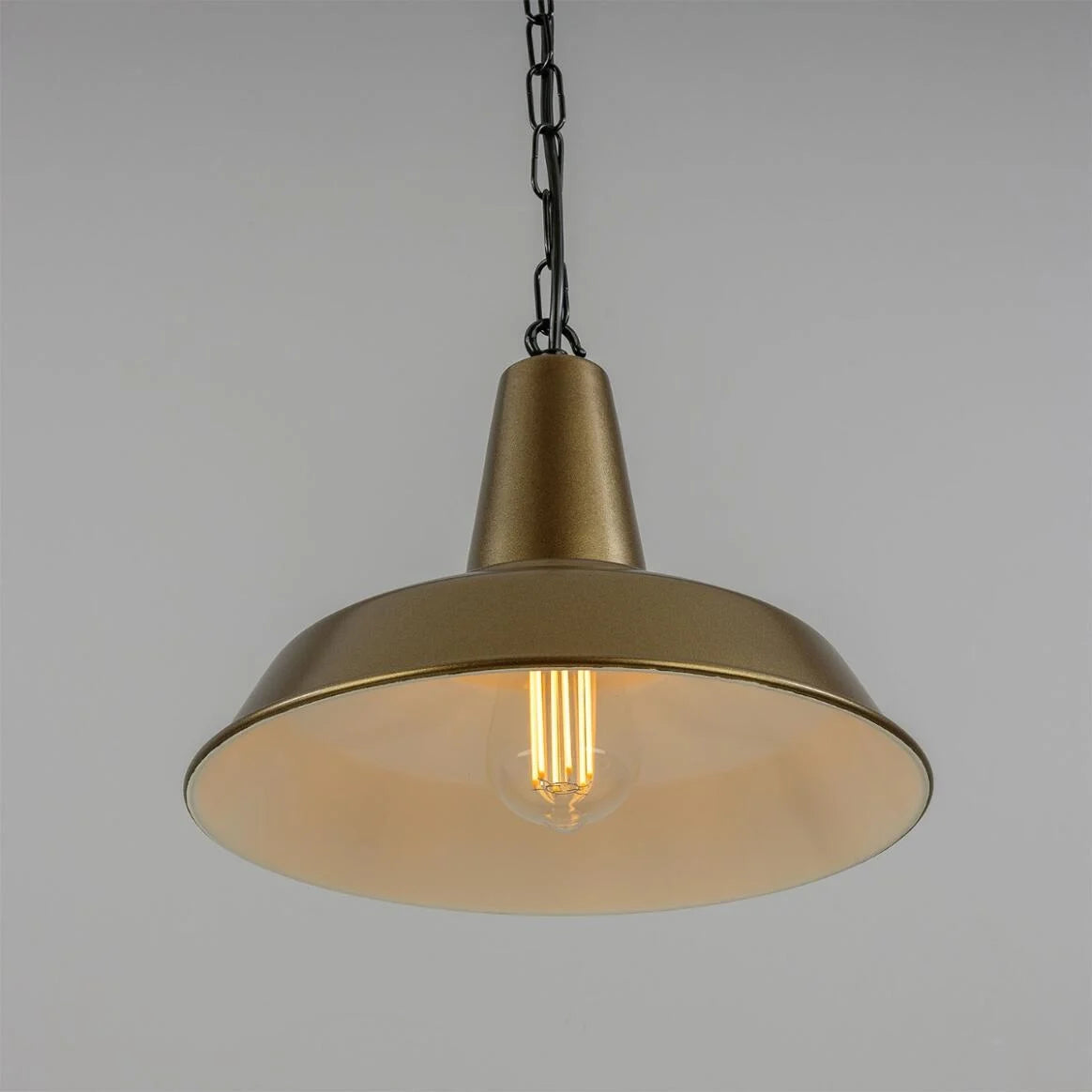 Hex Industrial Factory Pendant Light 30cm