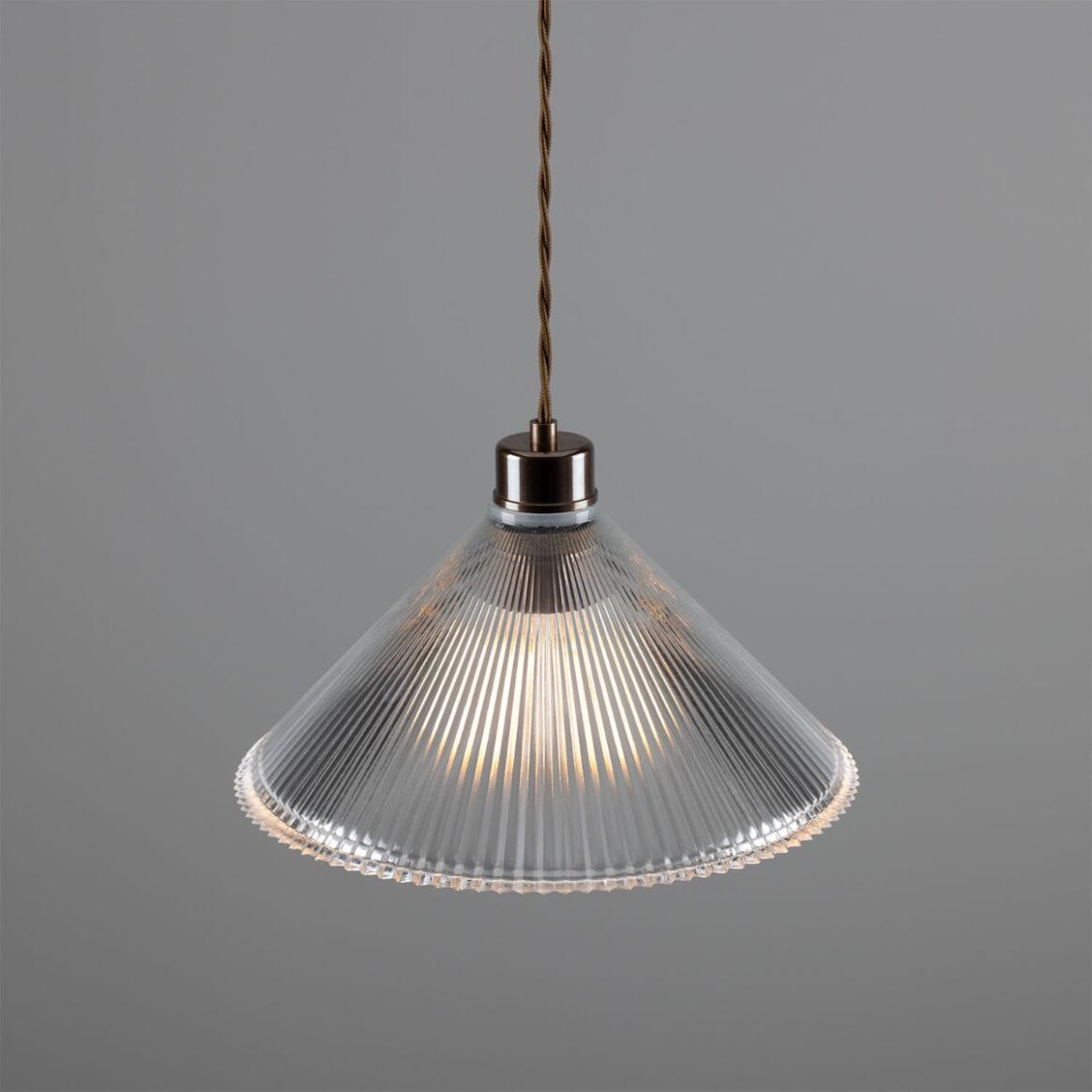 Rebell Prismatic Glass Pendant Light 30cm