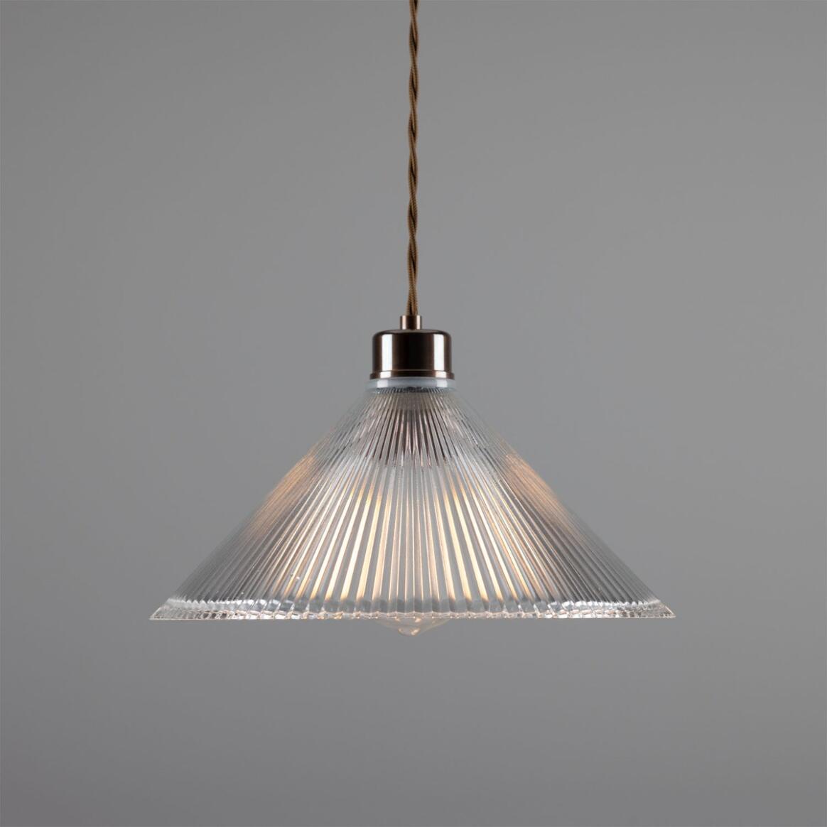 Rebell Prismatic Glass Pendant Light 30cm