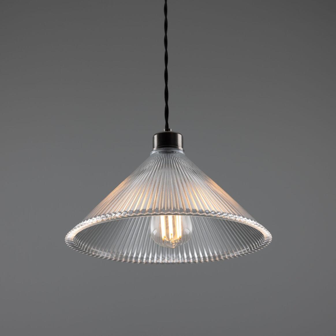 Rebell Prismatic Glass Pendant Light 30cm