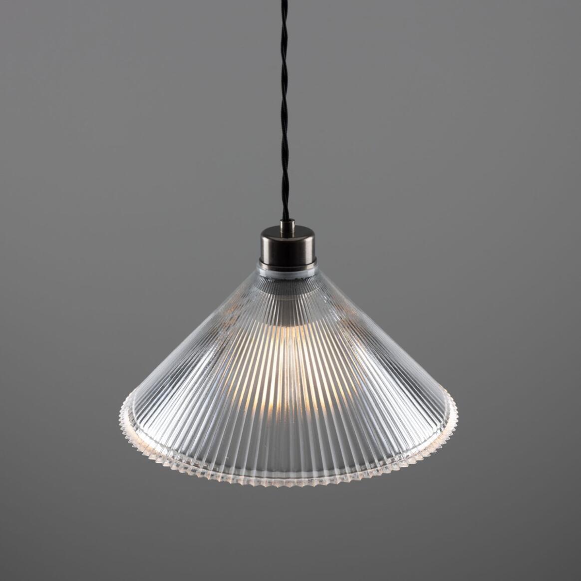 Rebell Prismatic Glass Pendant Light 30cm