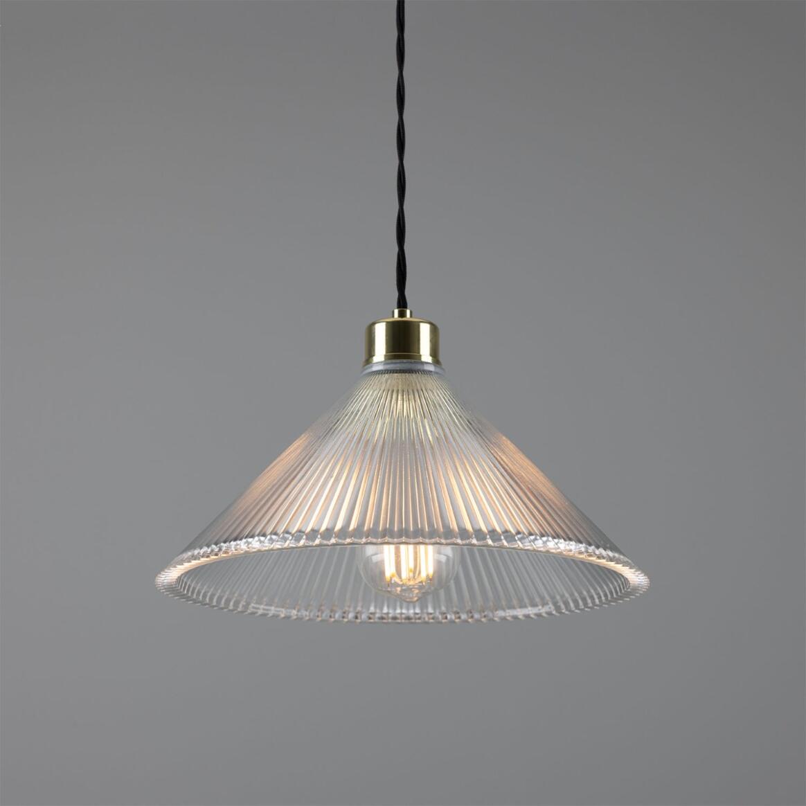 Rebell Prismatic Glass Pendant Light 30cm