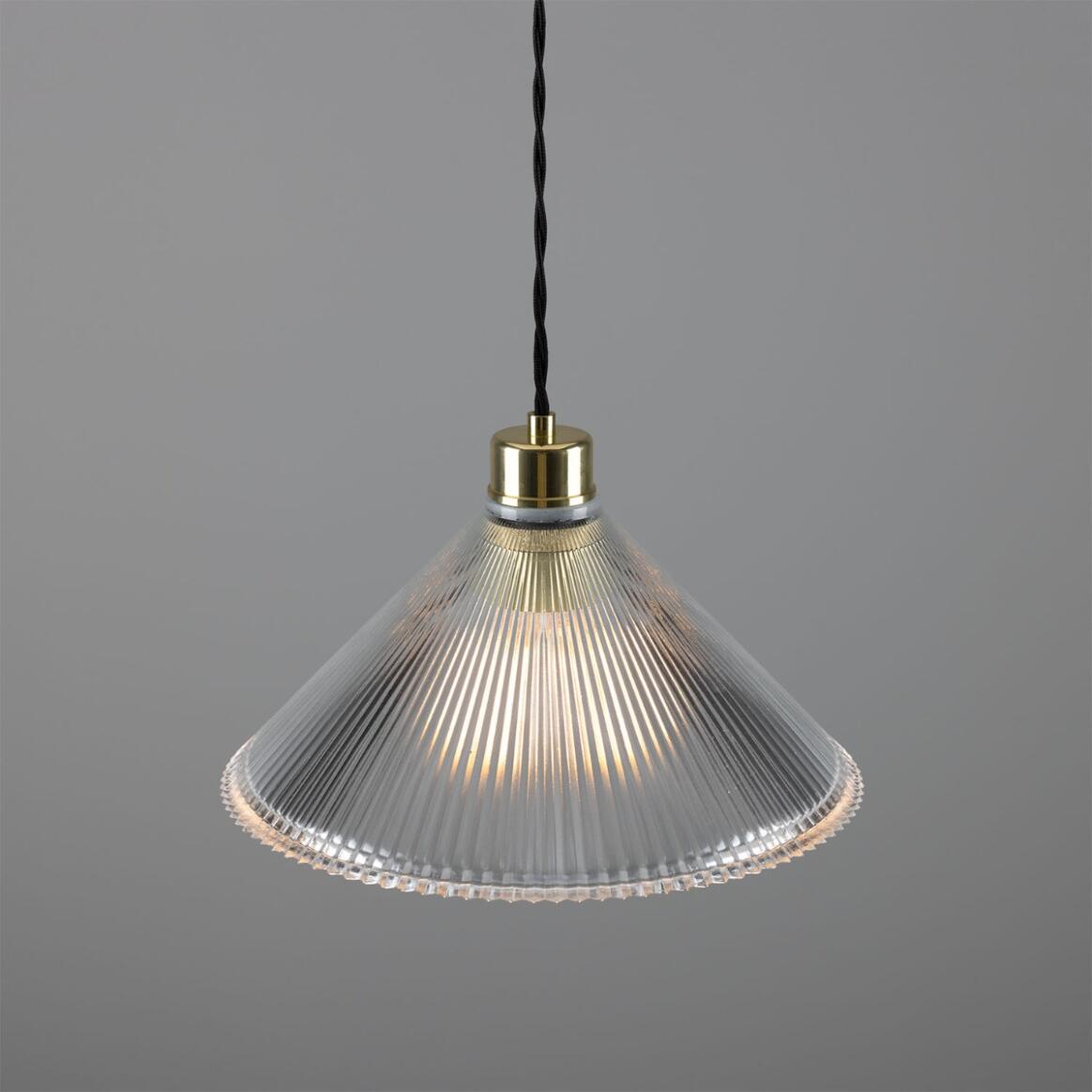 Rebell Prismatic Glass Pendant Light 30cm