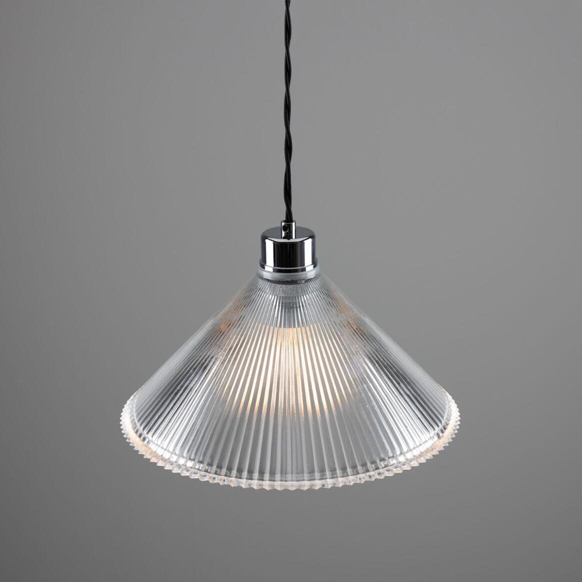 Rebell Prismatic Glass Pendant Light 30cm