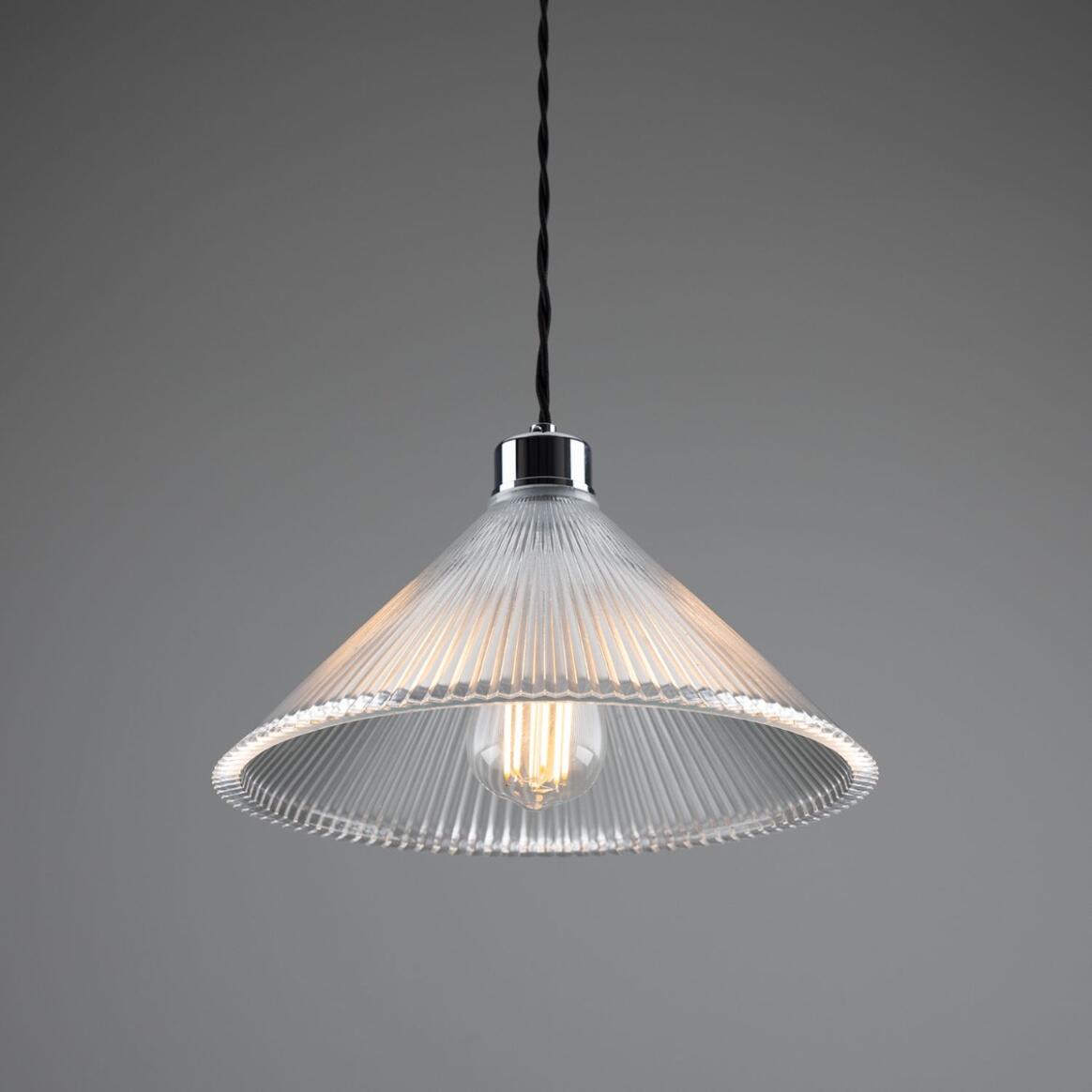 Rebell Prismatic Glass Pendant Light 30cm
