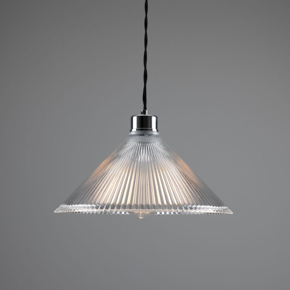 Rebell Prismatic Glass Pendant Light 30cm