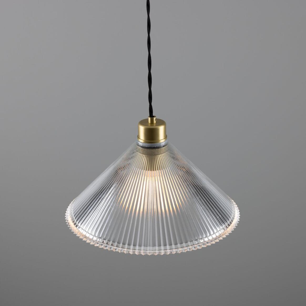Rebell Prismatic Glass Pendant Light 30cm