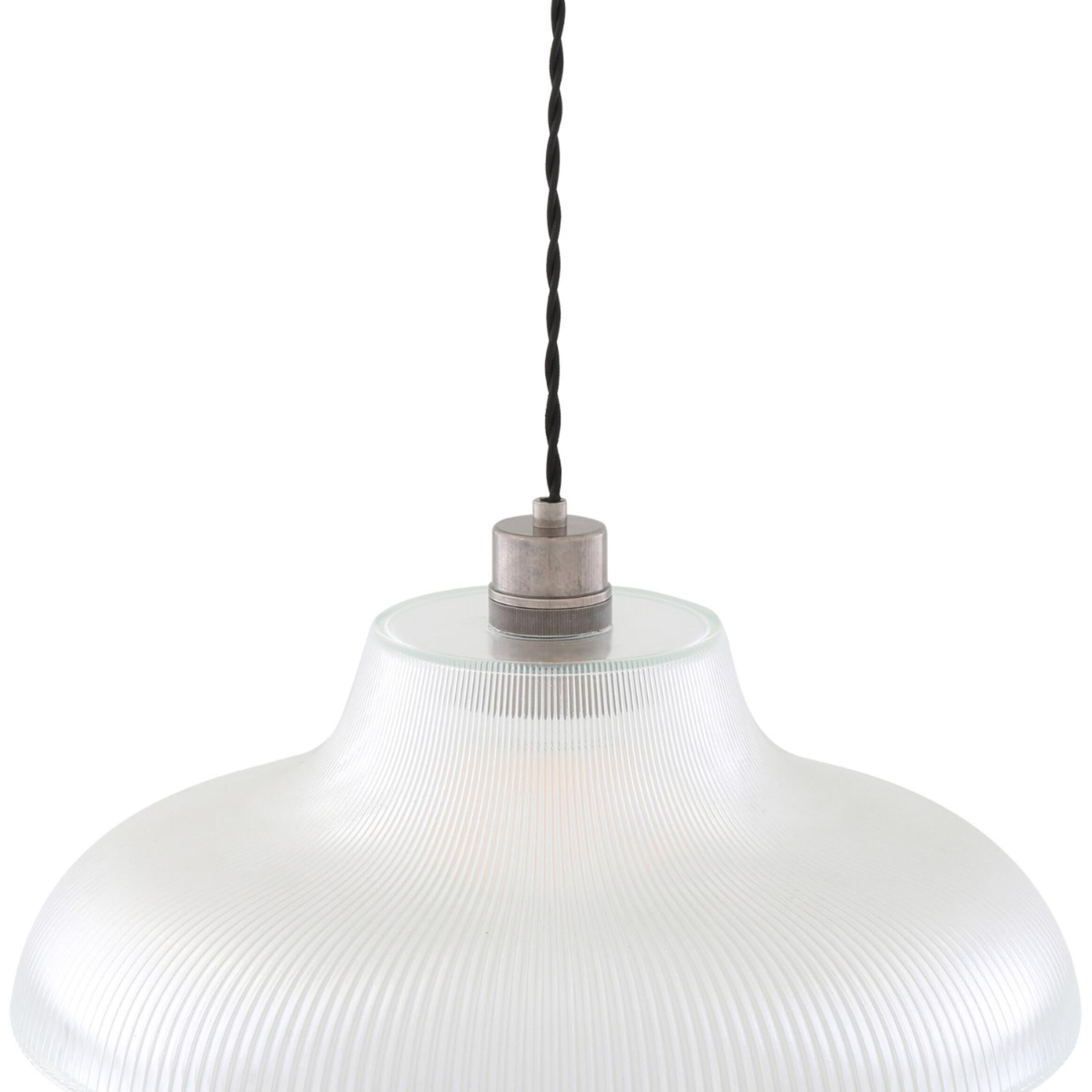 Mono Vintage Railway Glass Pendant Light 40cm