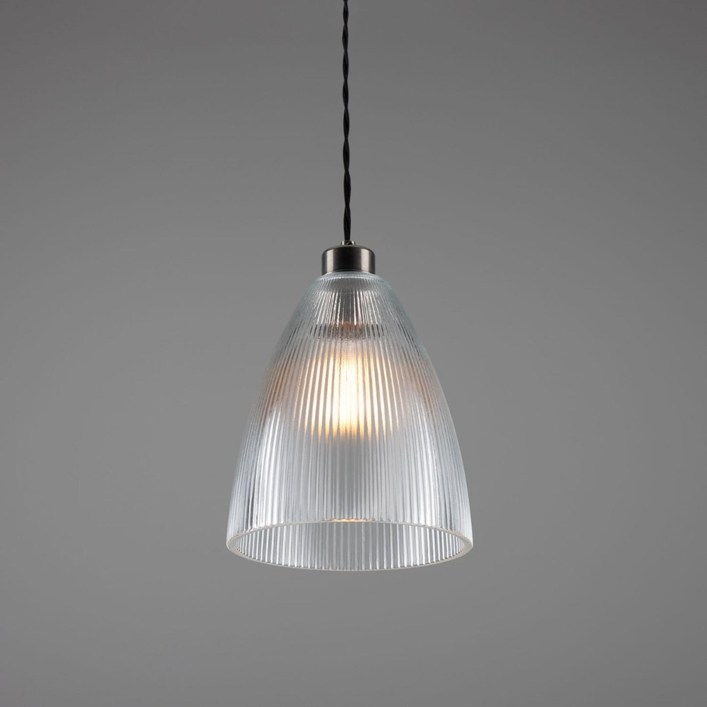 Corvera Holophane Glass Pendant Light 20cm