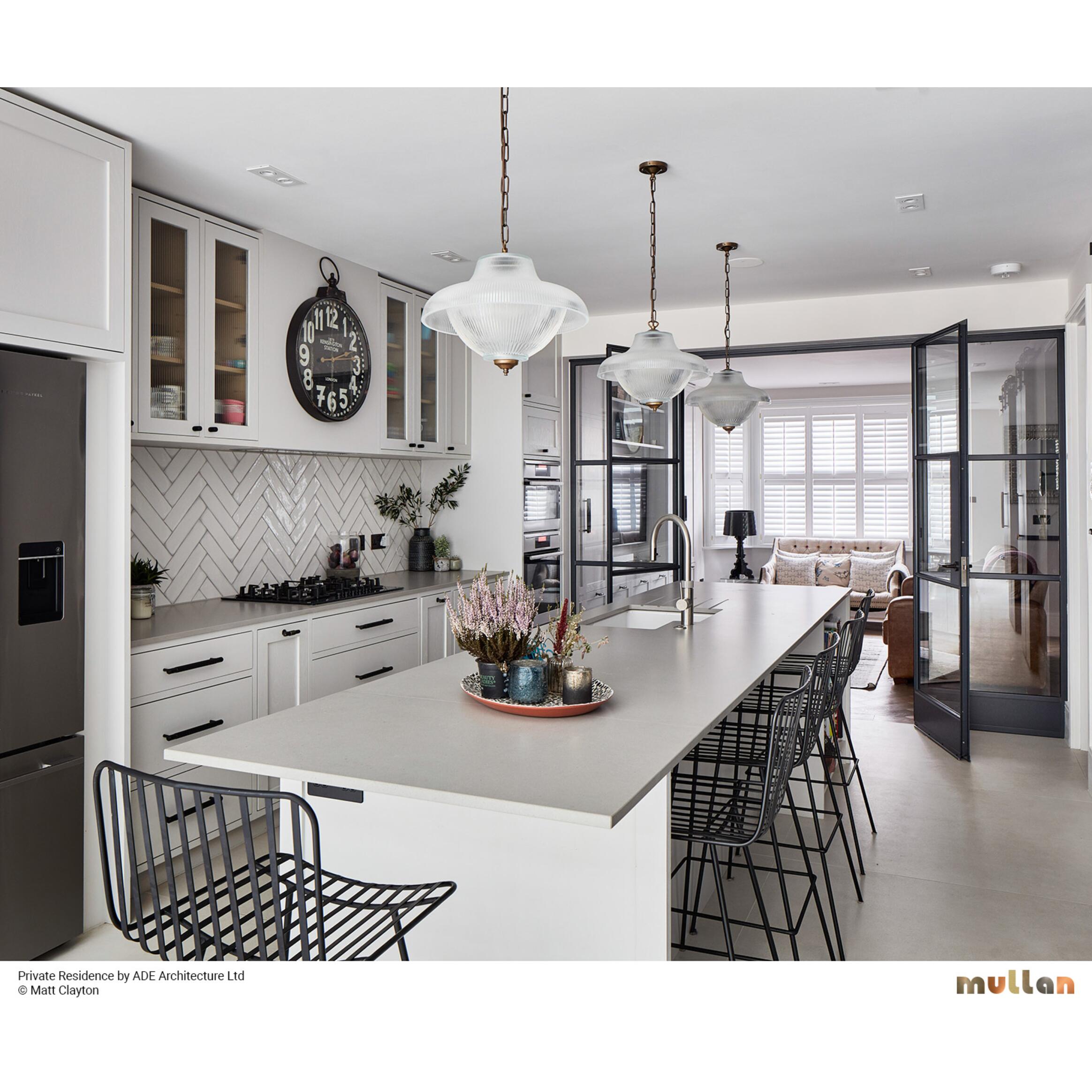 Essence Vintage Prismatic Glass Pendant Light 40cm, Lifestyle