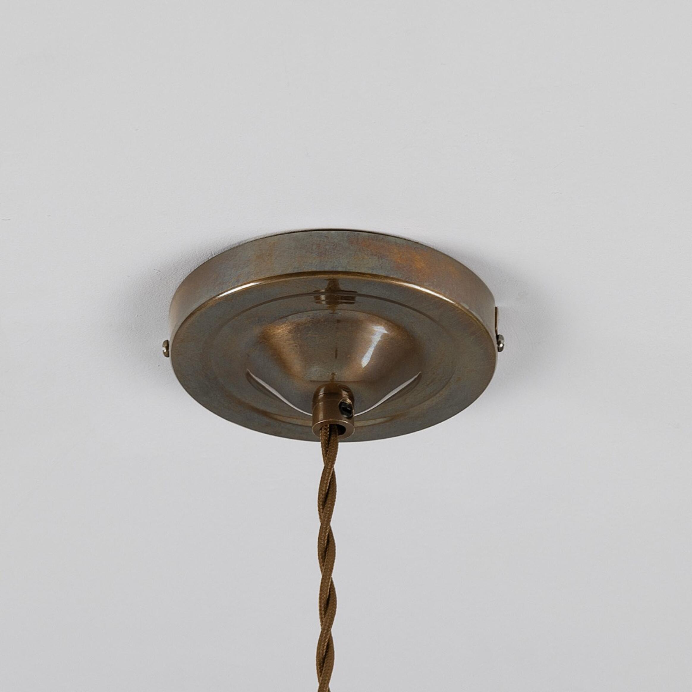Paris Industrial Brass Pendant Light 30cm, product shot