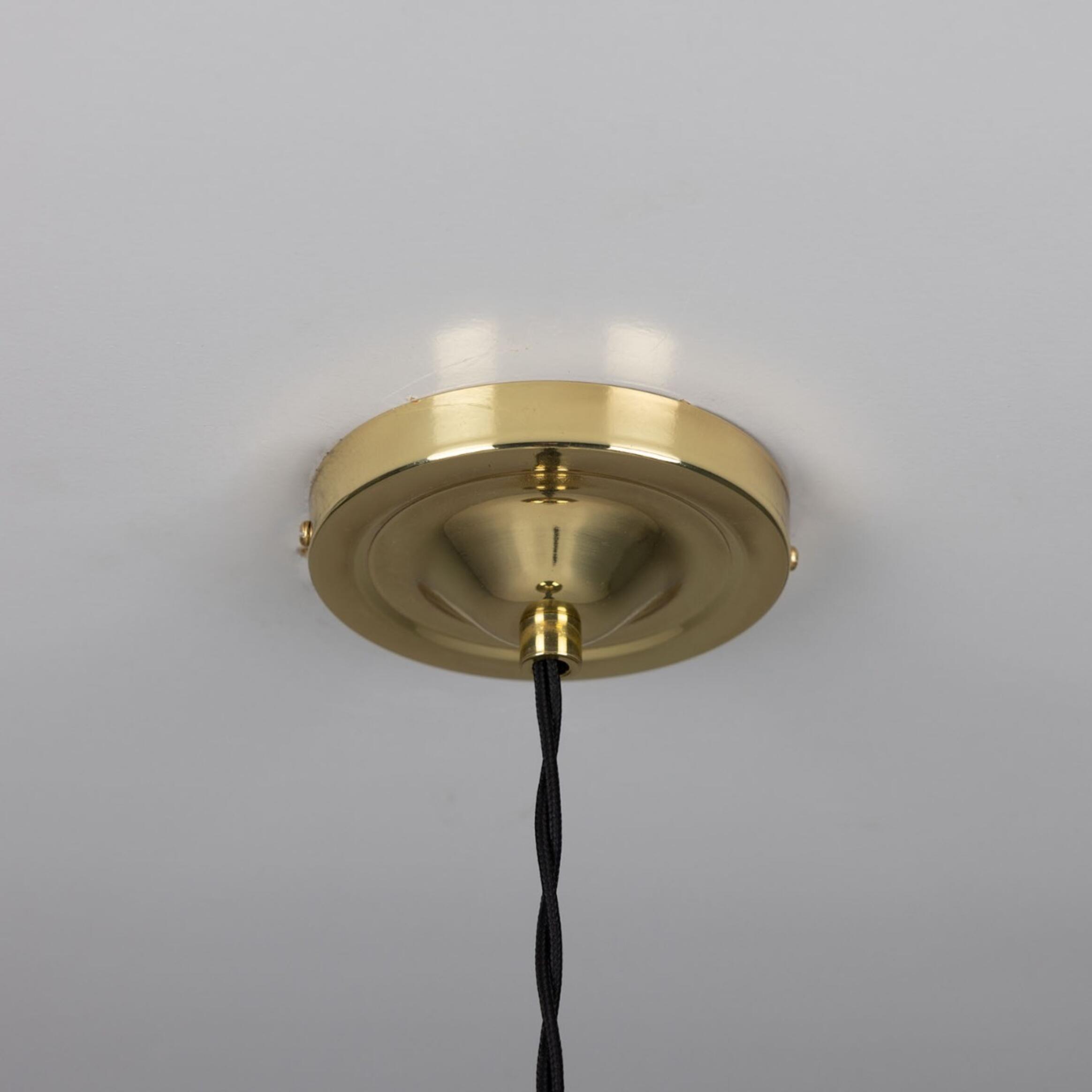 Paris Industrial Brass Pendant Light 30cm, product shot