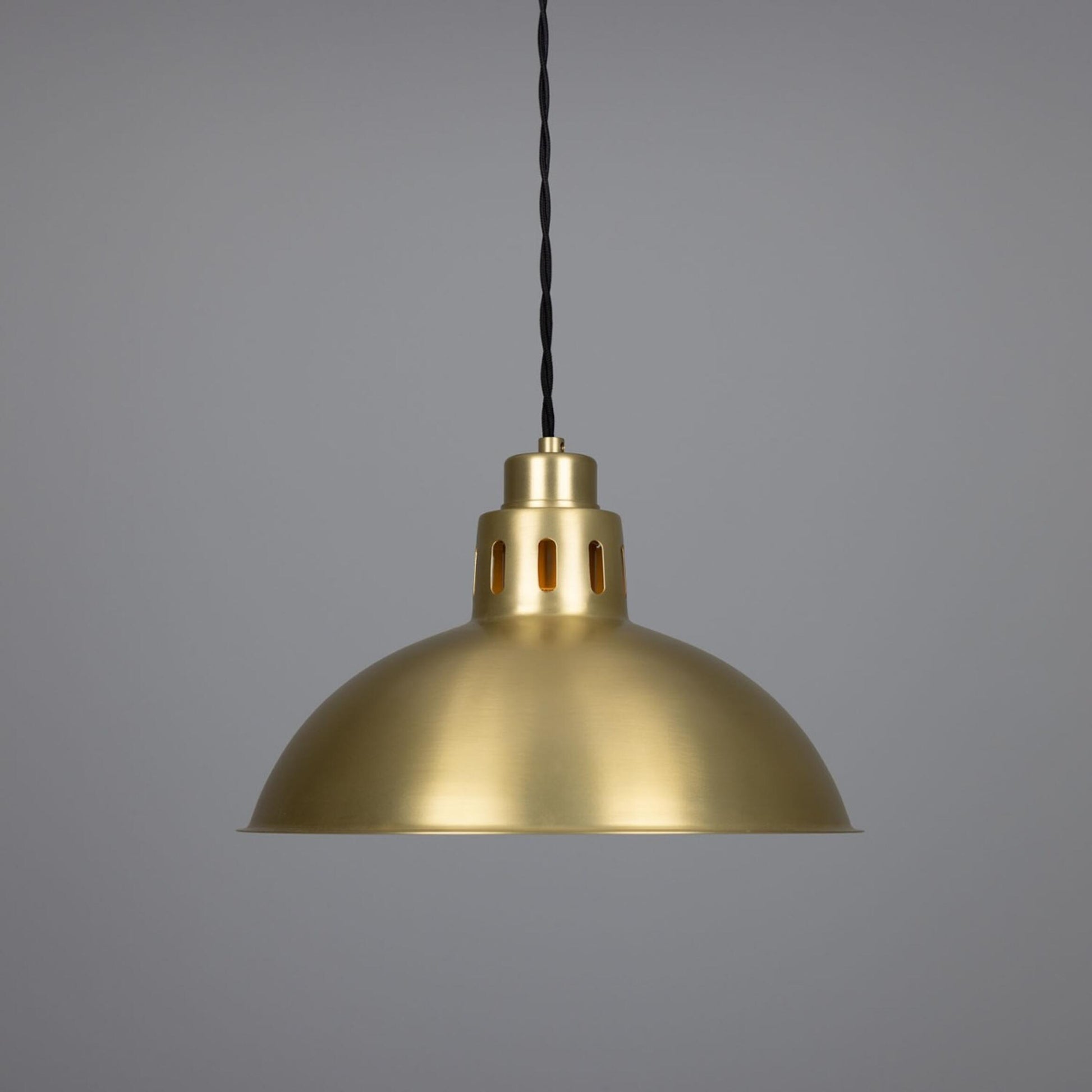 Paris Industrial Brass Pendant Light 30cm, product shot