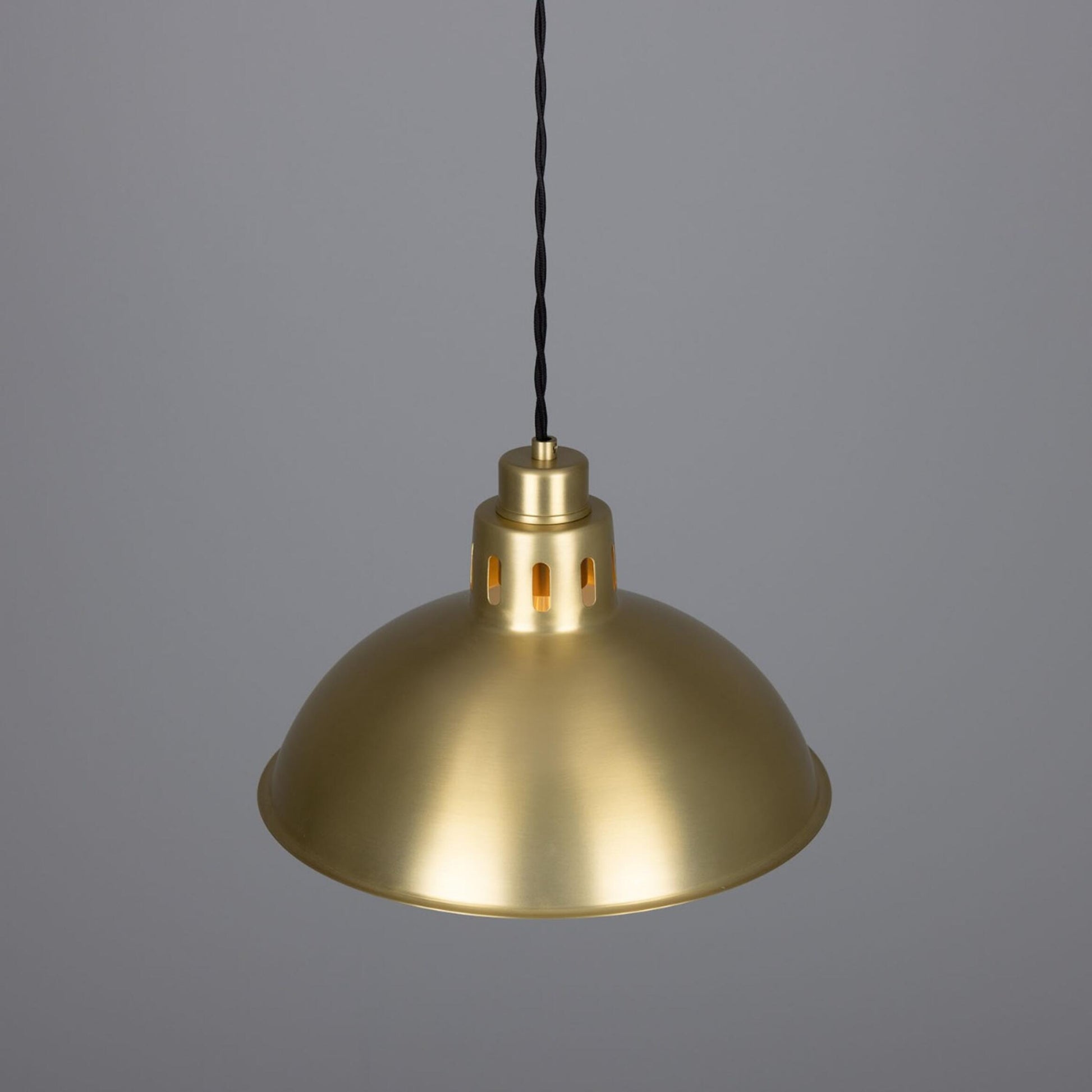 Paris Industrial Brass Pendant Light 30cm, product shot