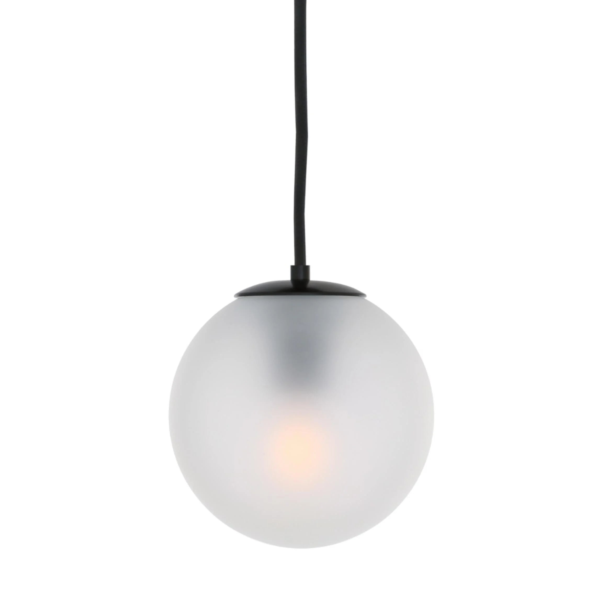 Venice Small Minimalist Glass Globe Pendant Light 17cm, product shot