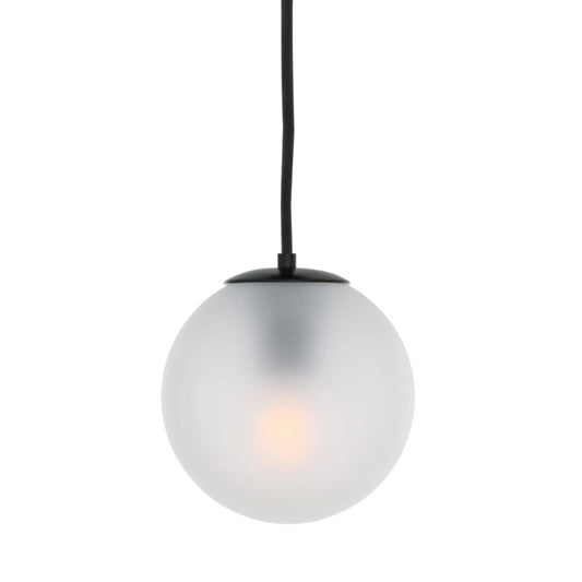 Venice Small Minimalist Glass Globe Pendant Light 17cm, product shot