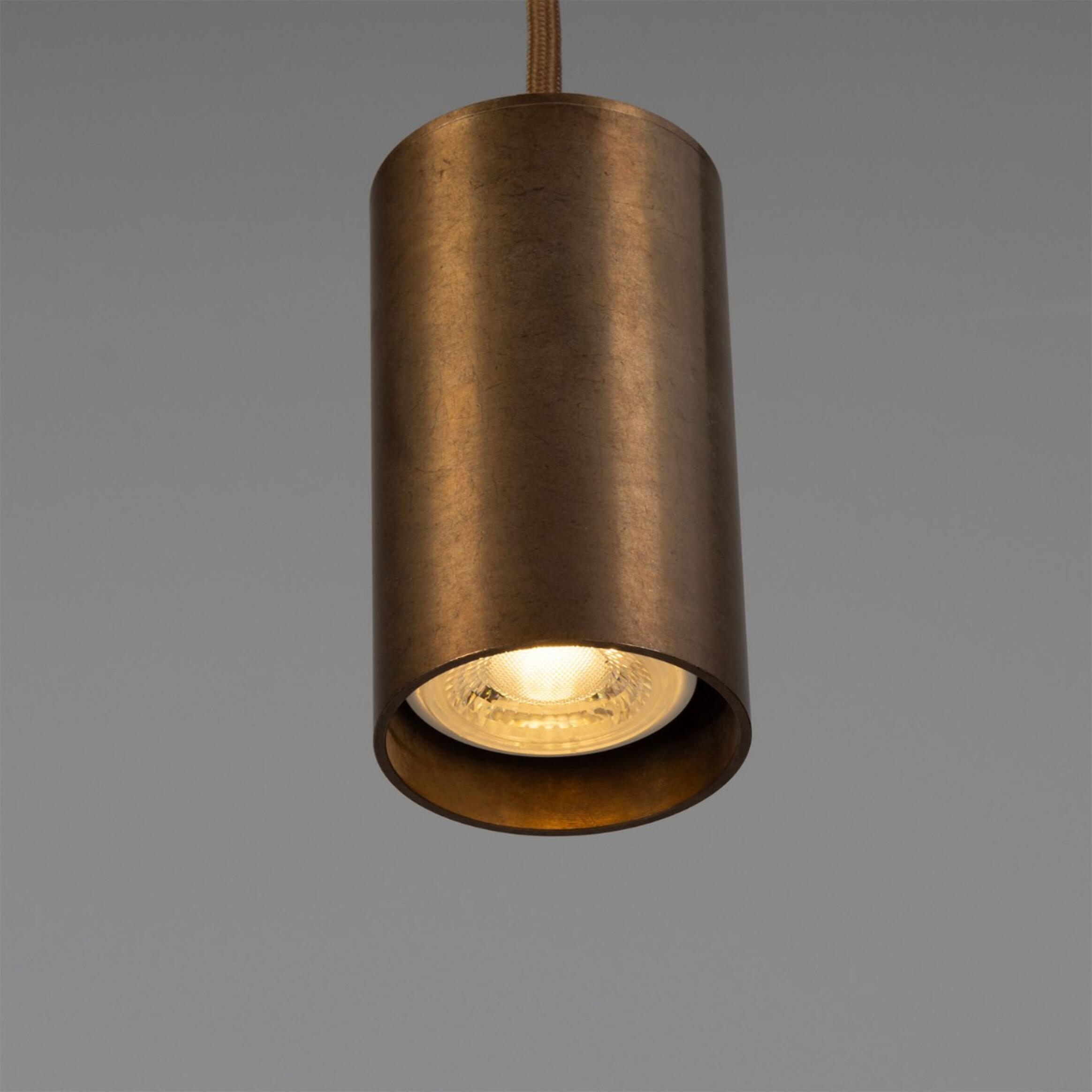 Evanston Brass Pendant Spotlight 18cm