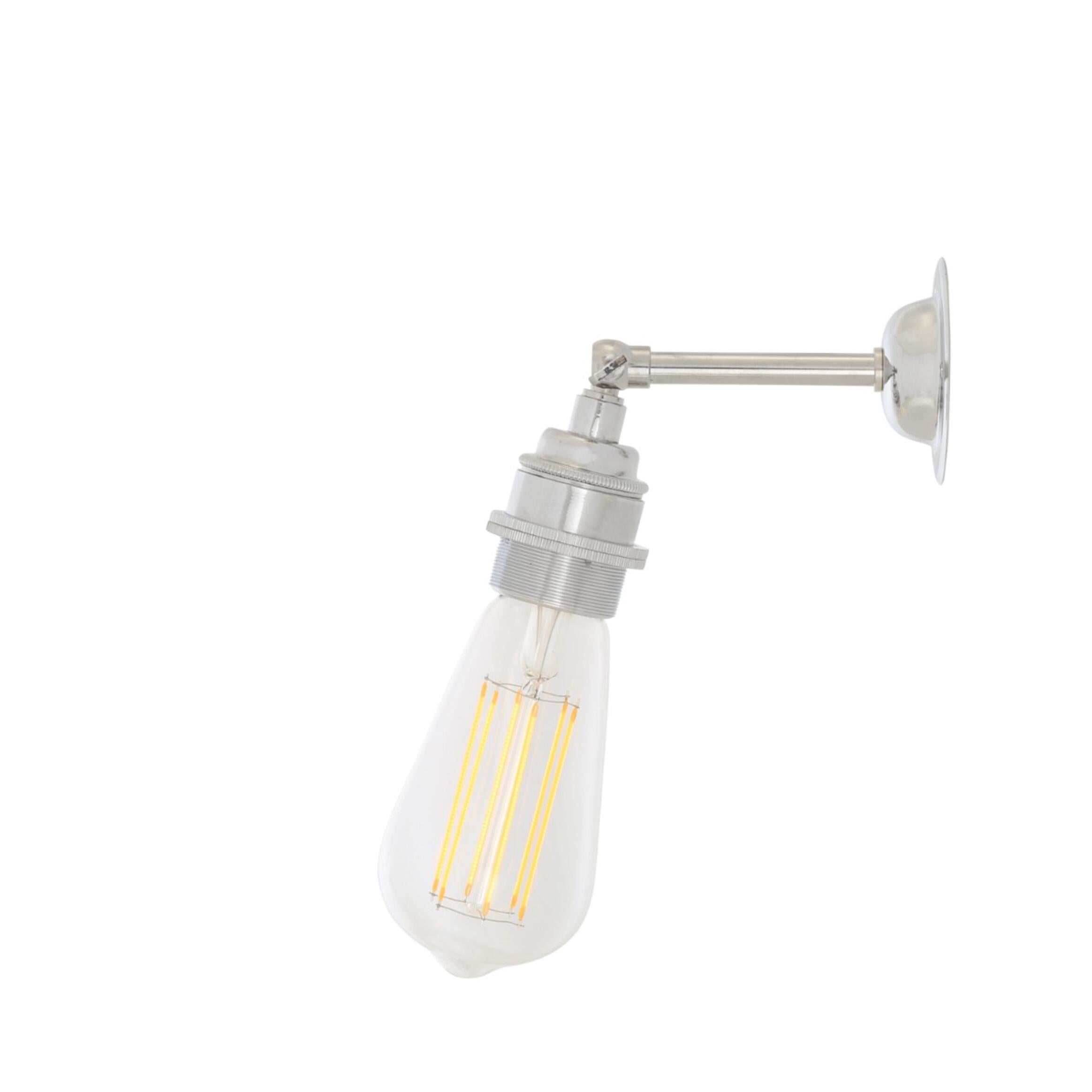 Lome Vintage Bare Bulb Wall Light with Swivel, product shot