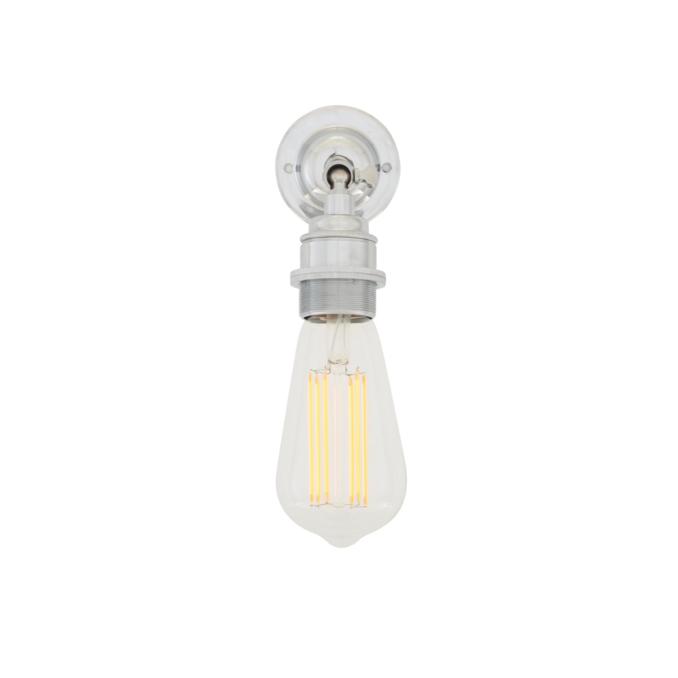 Lome Vintage Bare Bulb Wall Light with Swivel, product shot