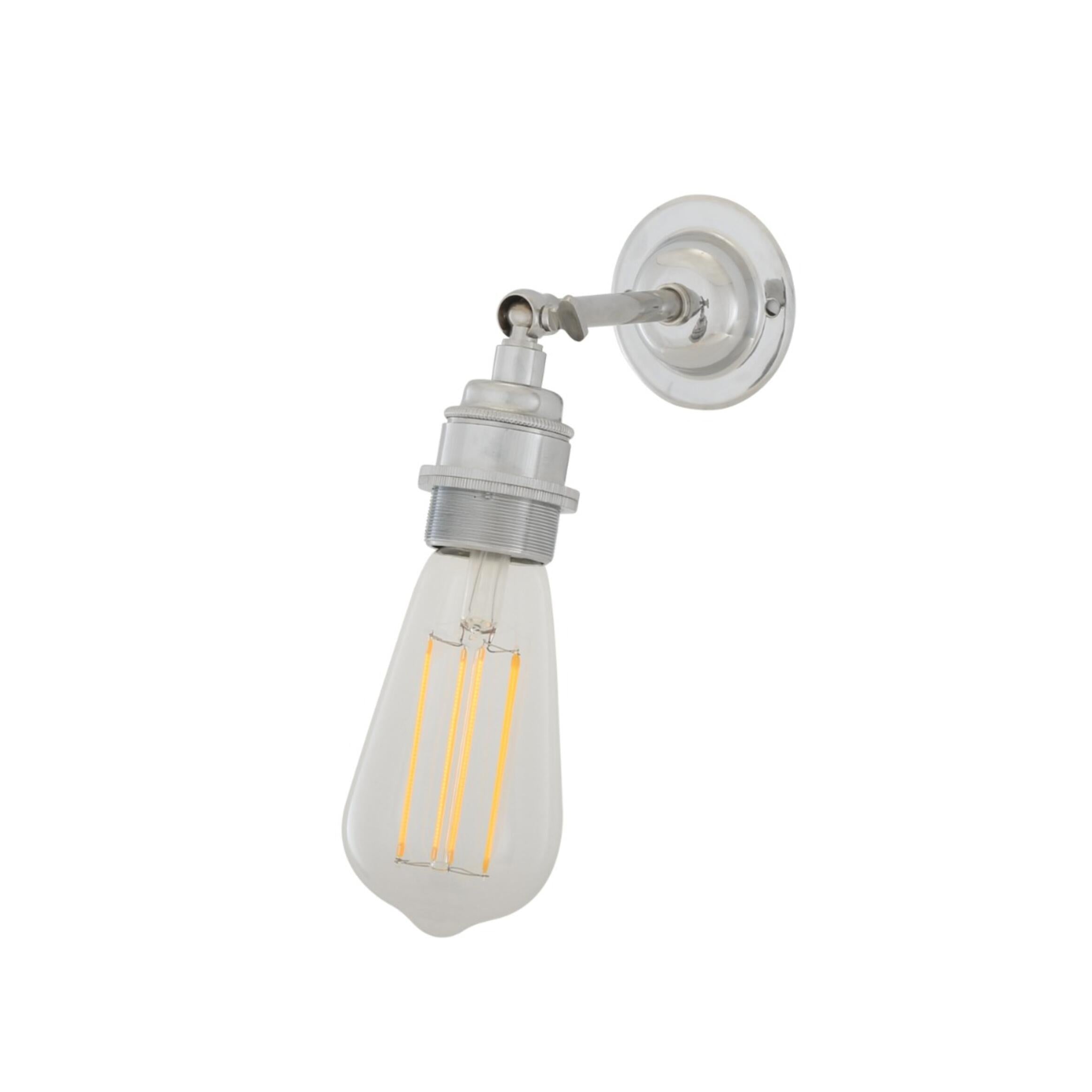 Lome Vintage Bare Bulb Wall Light with Swivel, product shot