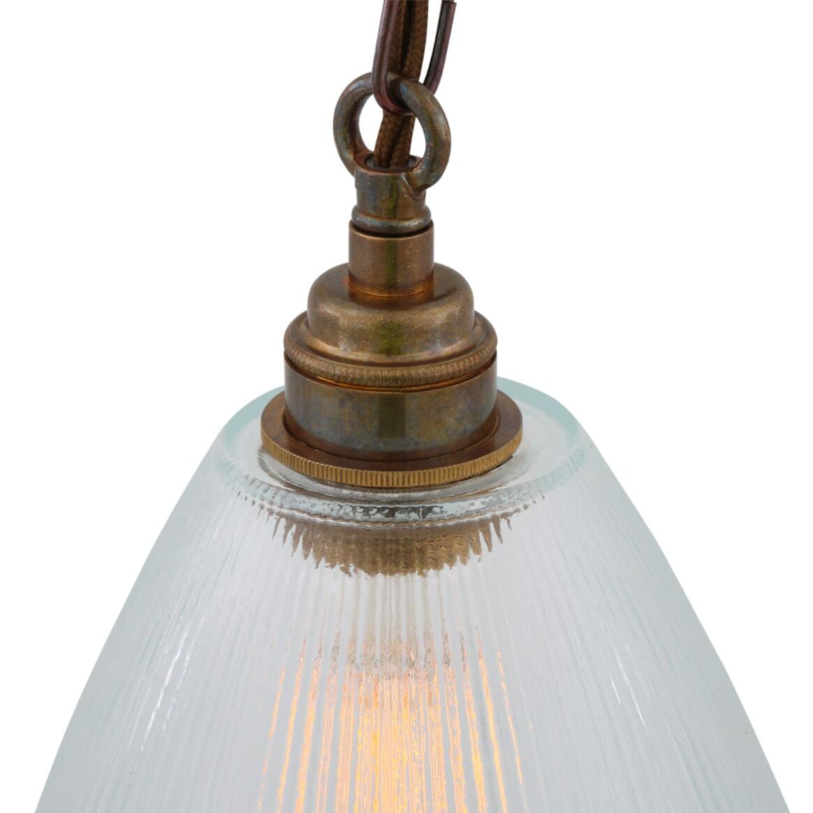 Fend Vintage Prismatic Glass Wall Light 38cm
