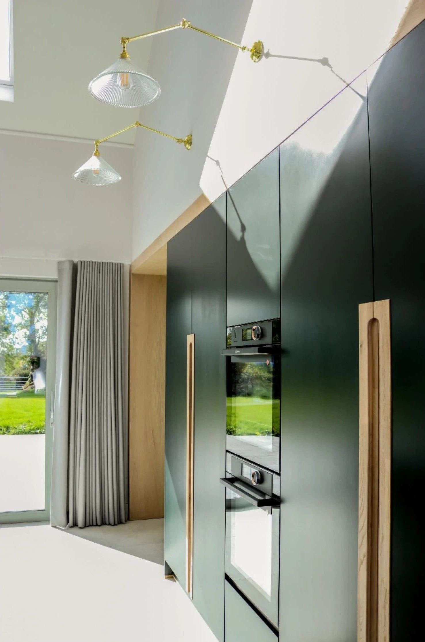 Rebell Adjustable Arm Wall Light with Prismatic Glass Shade, product shot
