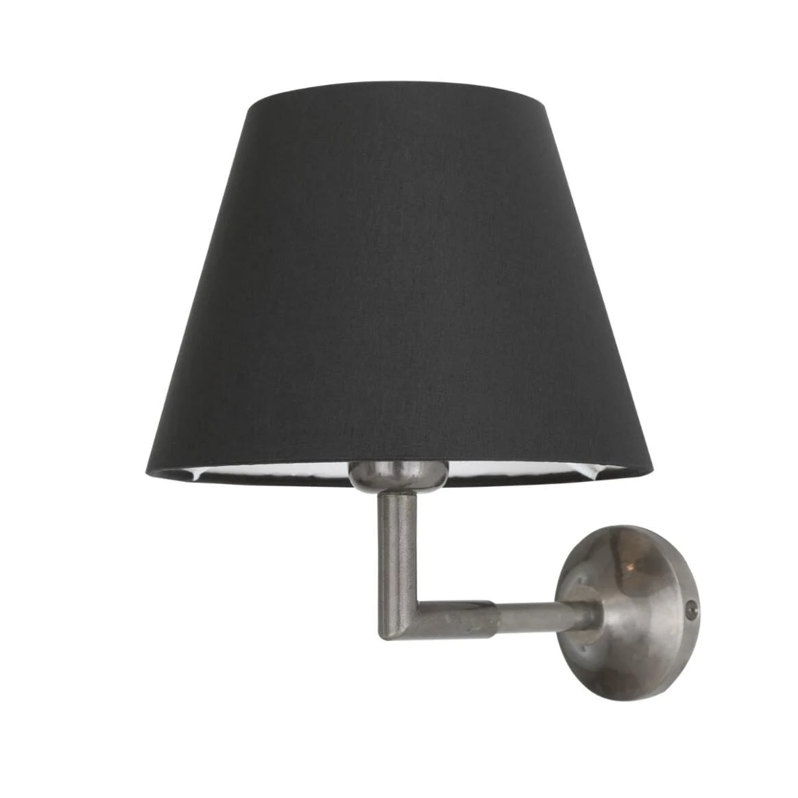 Kilkee Modern Brass Wall Light with Fabric Shade 20cm