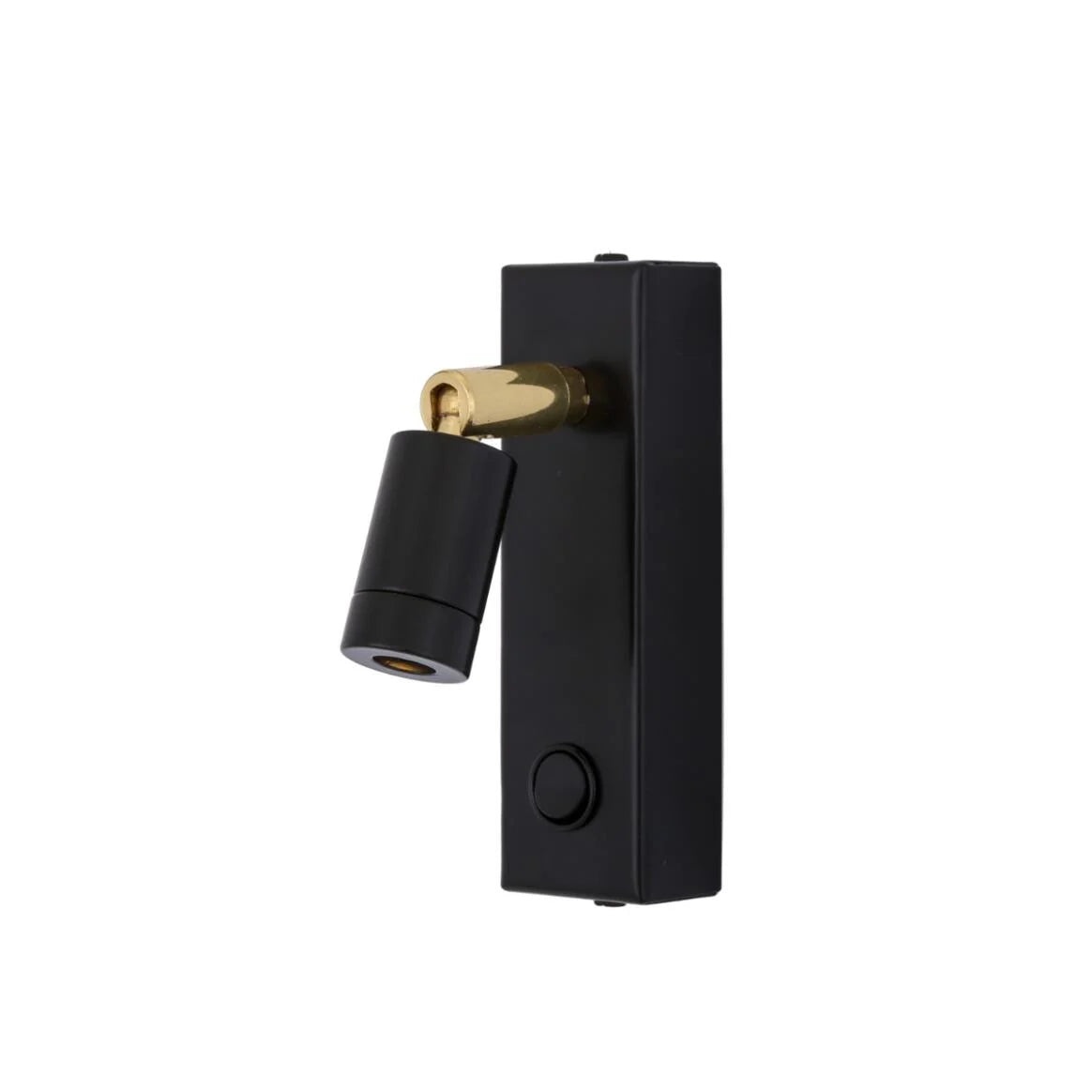 Sampio Adjustable Brass Wall Spotlight 14cm