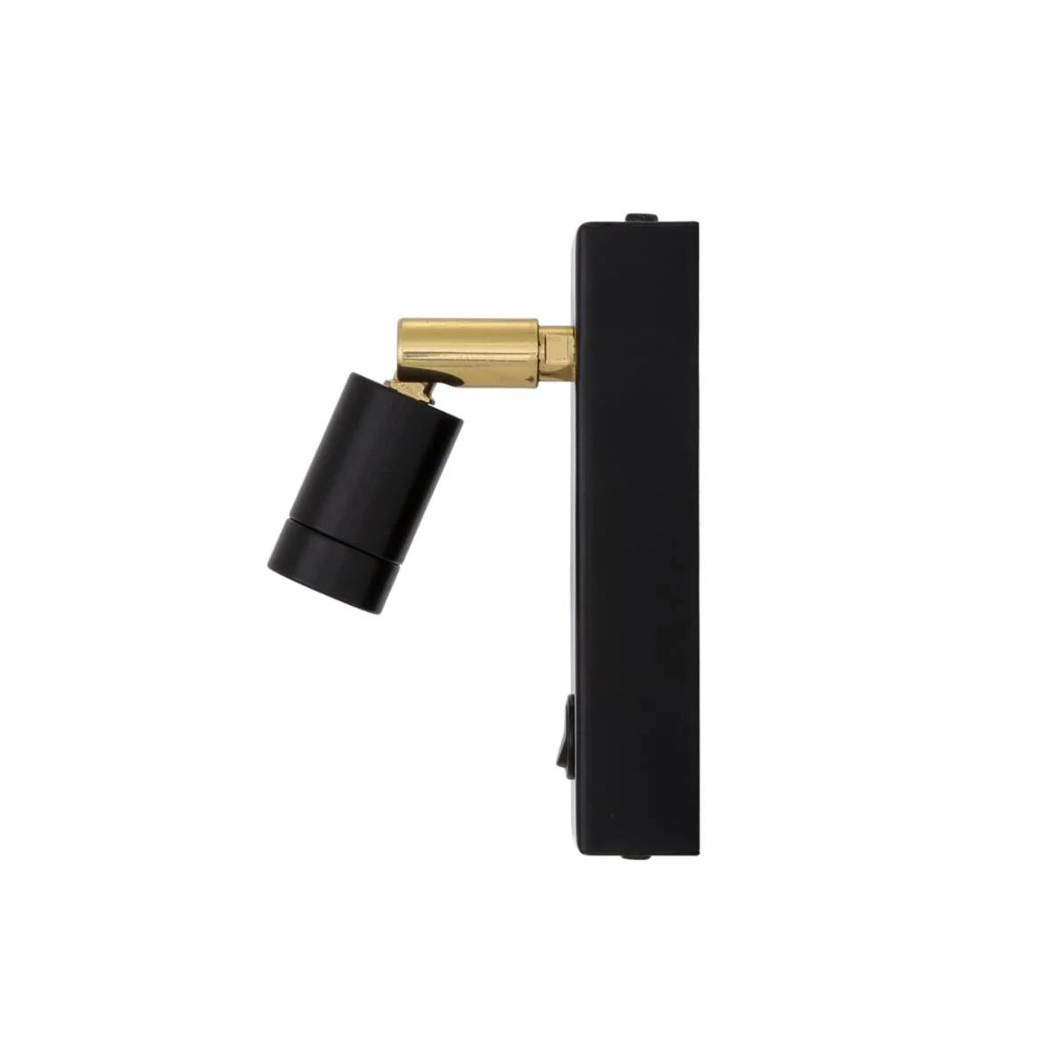 Sampio Adjustable Brass Wall Spotlight 14cm