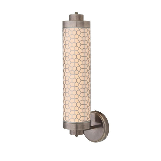Ocala Brass Wall Light with Hexagonal Mesh