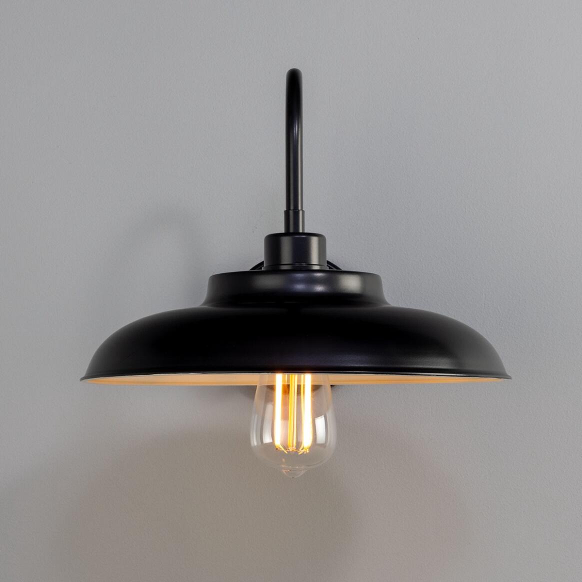 Telal Industrial Brass Factory Swan Neck Wall Light 32cm