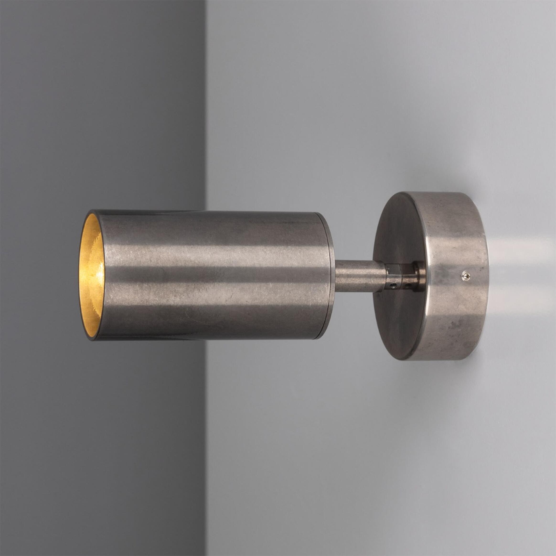 Evanston Directional Brass Wall Spotlight 8.5cm