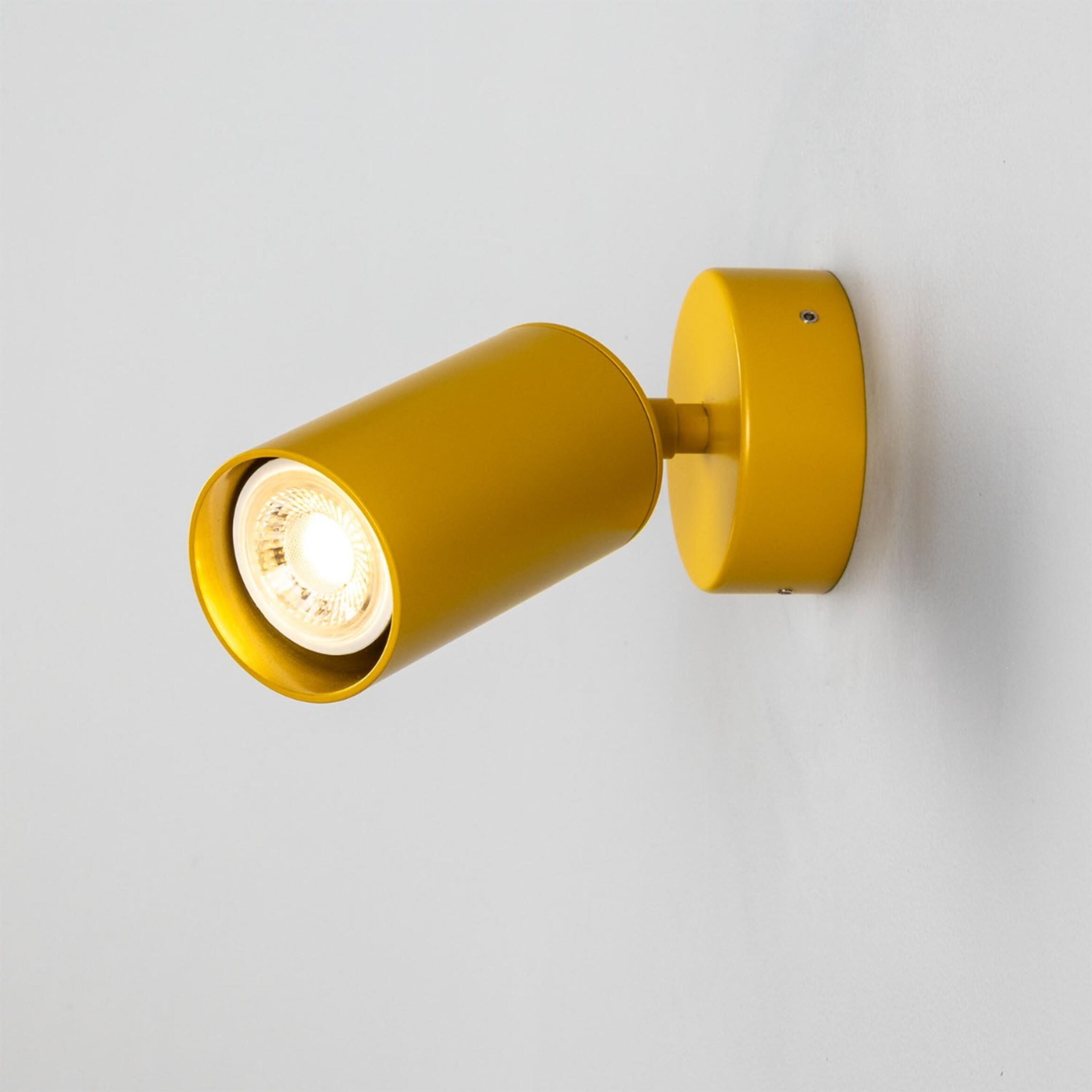 Evanston Directional Brass Wall Spotlight 8.5cm