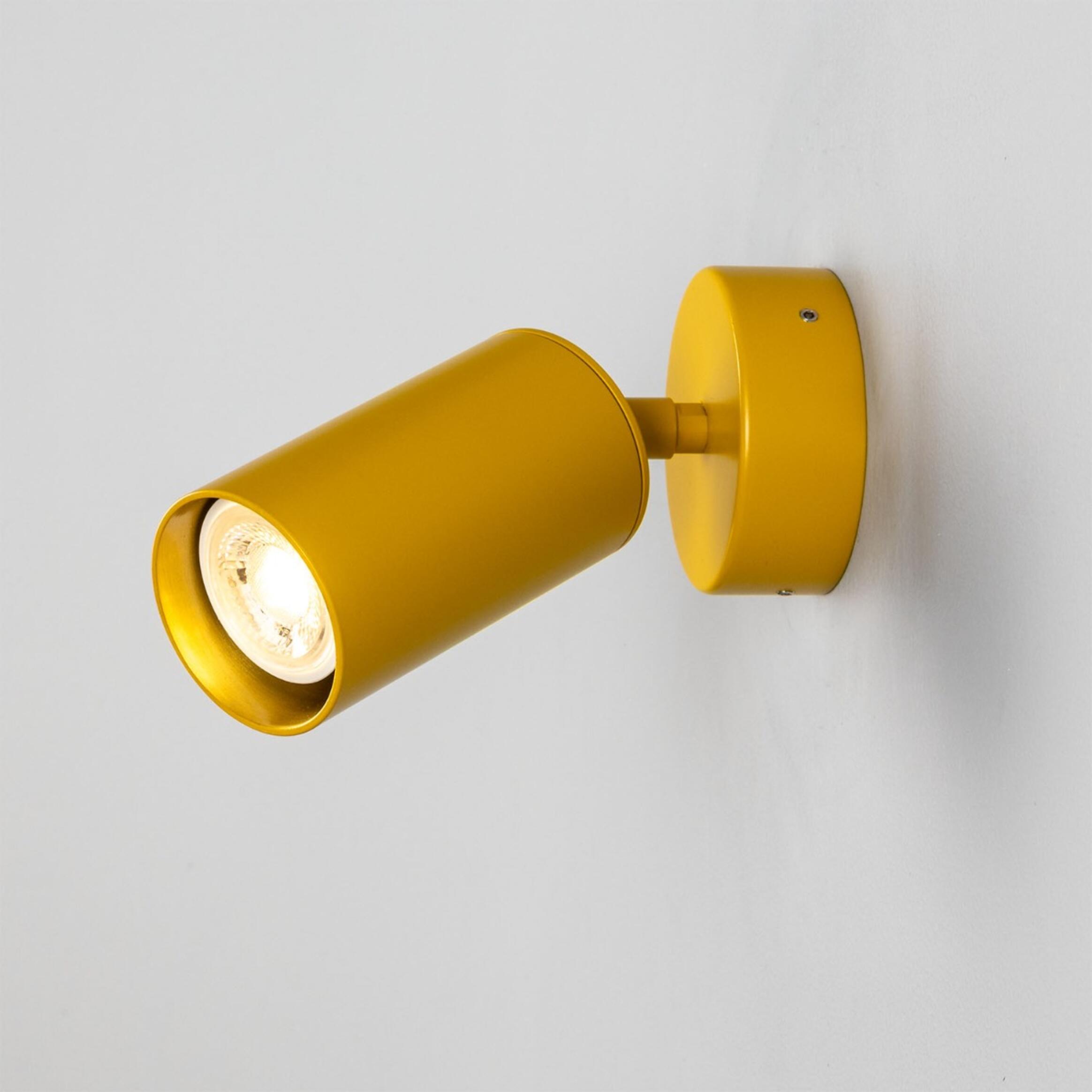 Evanston Directional Brass Wall Spotlight 8.5cm