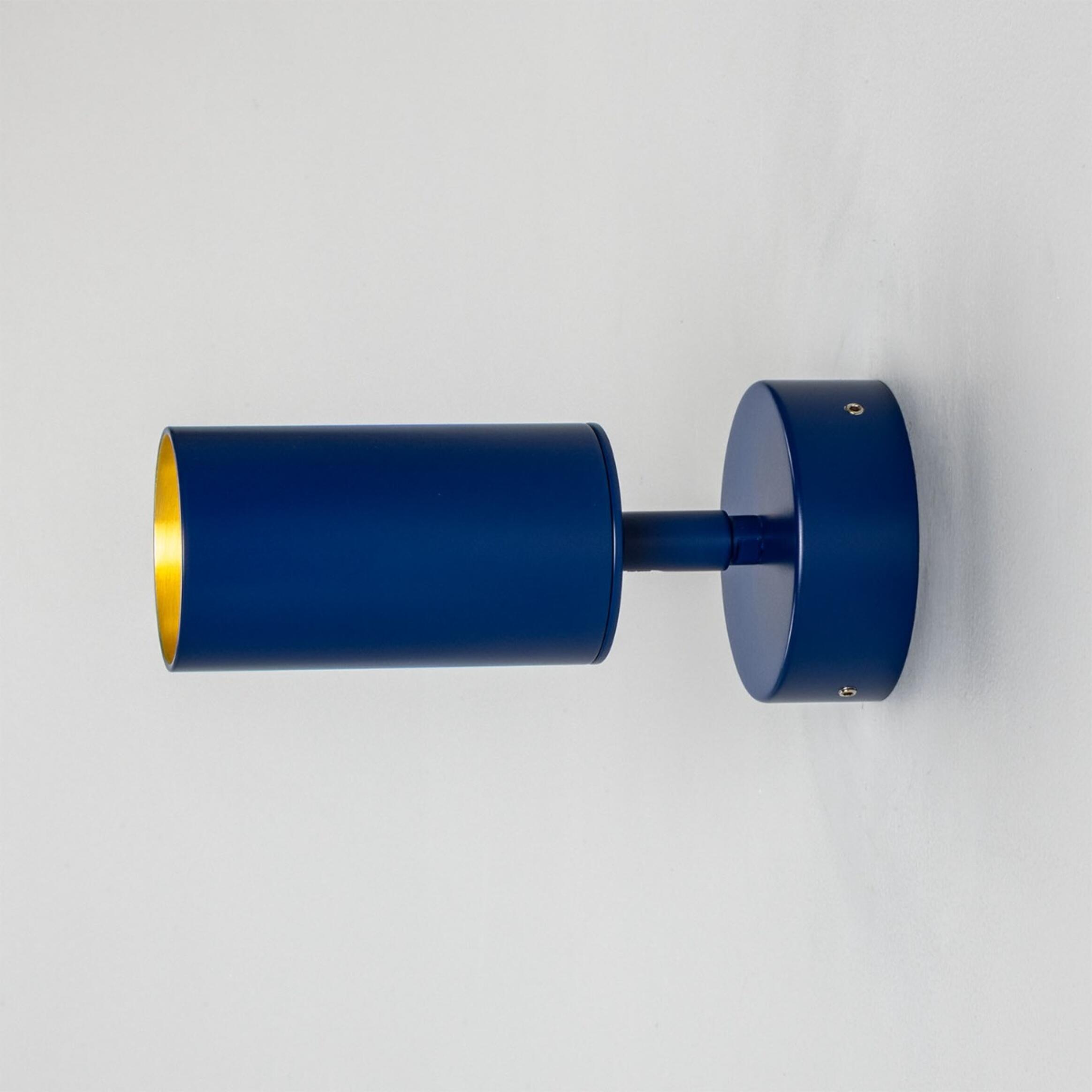 Evanston Directional Brass Wall Spotlight 8.5cm