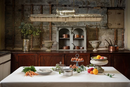 Soho Lighting Warwick Brass Industrial Strip Large Pendant Light - The Statement Collection