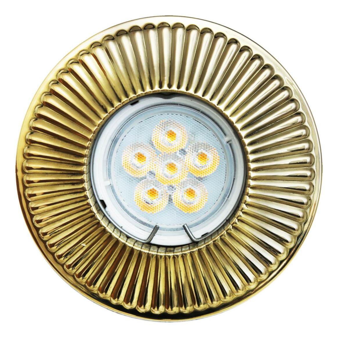 Penh Recessed Decorative Brass Spotlight 8cm