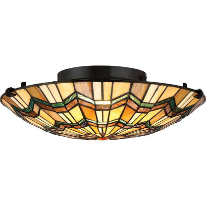 Alcott Light Flush in Valiant Bronze