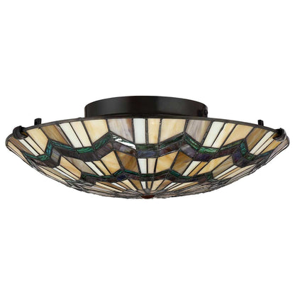 Alcott Light Flush in Valiant Bronze