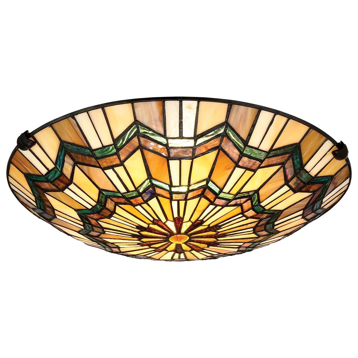 Alcott Light Flush in Valiant Bronze