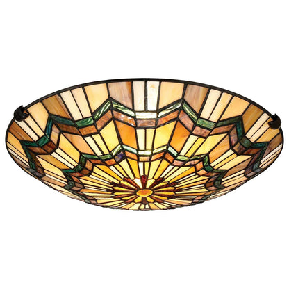 Alcott Light Flush in Valiant Bronze