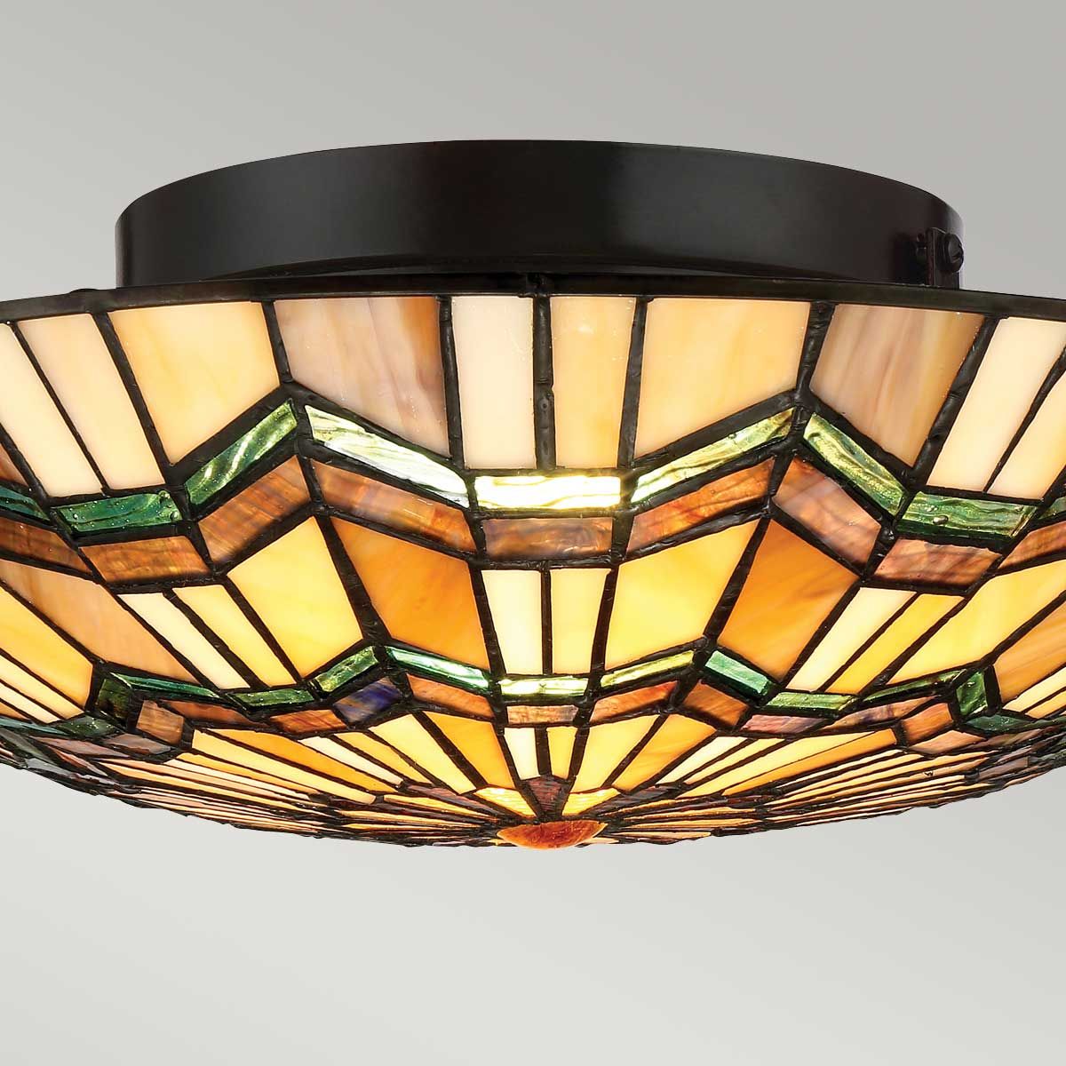 Alcott Light Flush in Valiant Bronze