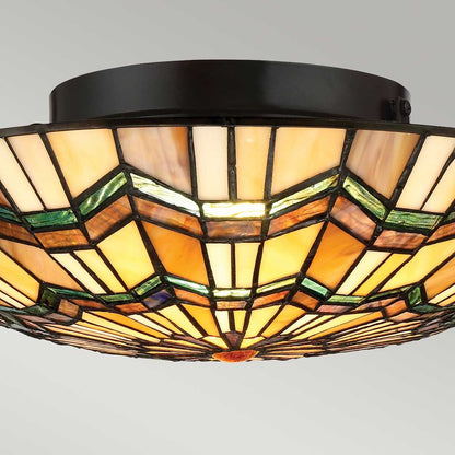 Alcott Light Flush in Valiant Bronze