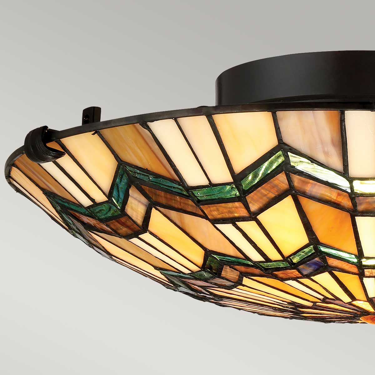 Alcott Light Flush in Valiant Bronze