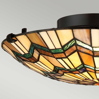 Alcott Light Flush in Valiant Bronze