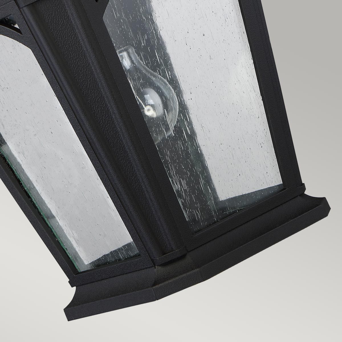 Bedford In Light Large Wall Lantern In Mystic Black