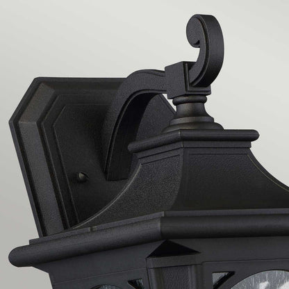 Bedford In Light Medium Wall Lantern In Mystic Black